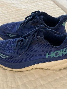 Hoka Kids Blue and Teal Lace-Up Sneakers